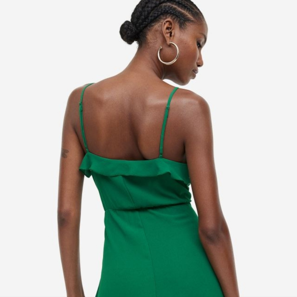 H & M RUFFLED WRAP DRESS - Picture 4 of 7